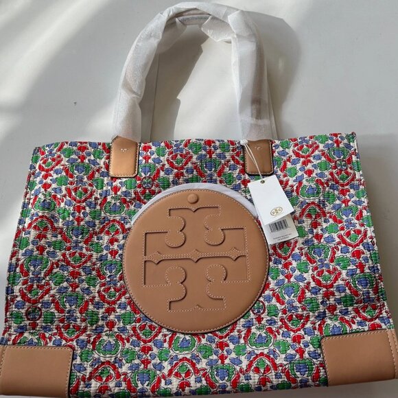Tory Burch Ella Floral Quilt Tote Legacy Paisley NWT - Picture 8 of 8